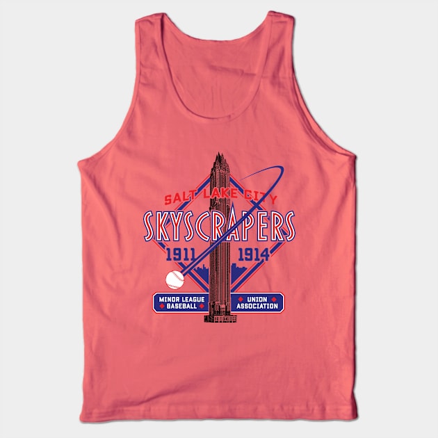 Salt Lake City Skyscrapers Tank Top by MindsparkCreative